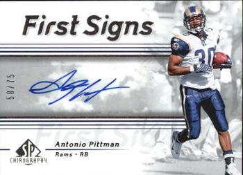 2007 SP Chirography - First Signs Silver #FS-AP Antonio Pittman Front