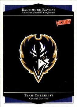 1999 Upper Deck Victory #20 Baltimore Ravens Checklist Front