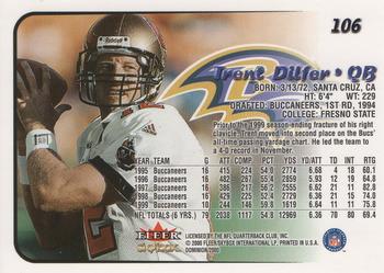 2000 SkyBox Dominion #106 Trent Dilfer Back