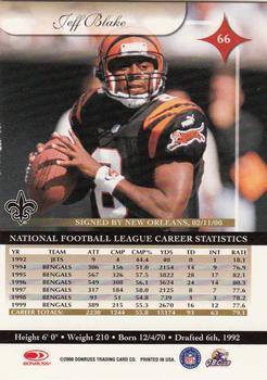 2000 Donruss Elite #66 Jeff Blake Back