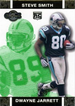 2007 Topps Co-Signers - Changing Faces Gold Green #85 Dwayne Jarrett / Steve Smith Front