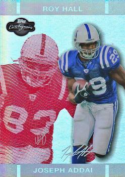 2007 Topps Co-Signers - Changing Faces Holosilver Red #21 Joseph Addai / Roy Hall Front