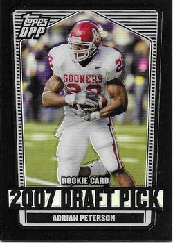 2007 Topps Draft Picks & Prospects - Chrome Black #135 Adrian Peterson Front