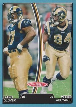 2007 Topps Total - Blue #80 Victor Adeyanju / La'Roi Glover Front