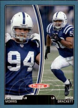 2007 Topps Total - Blue #396 Gary Brackett / Rob Morris Front