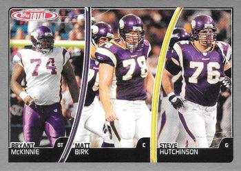 2007 Topps Total - Silver #50 Bryant McKinnie / Matt Birk / Steve Hutchinson Front