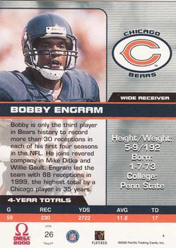 2000 Pacific Omega #26 Bobby Engram Back