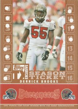 2007 Topps TX Exclusive - Season Ticket Bronze #S-DB Derrick Brooks Front