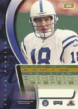 2000 Playoff Absolute #68 Peyton Manning Back