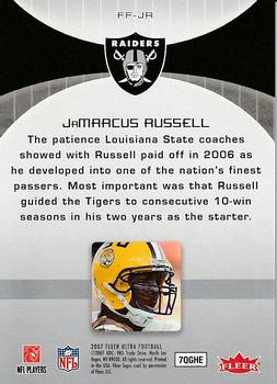 2007 Ultra - Fresh Faces #FF-JR JaMarcus Russell Back
