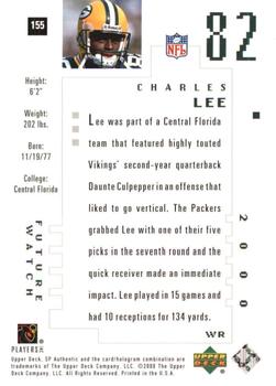 2000 SP Authentic #155 Charles Lee Back