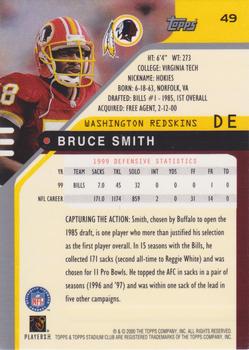 2000 Stadium Club #49 Bruce Smith Back