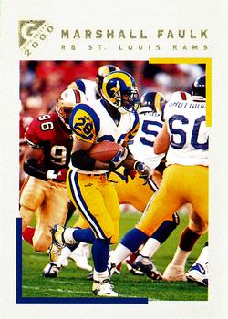 2000 Topps Gallery #1 Marshall Faulk Front