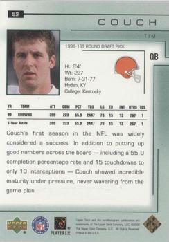 2000 Upper Deck Encore #52 Tim Couch Back