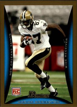 2008 Bowman - Gold #155 Adrian Arrington  Front