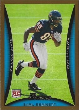 2008 Bowman - Gold #208 Earl Bennett  Front