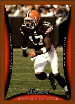 2008 Bowman - Orange #64 Braylon Edwards Front