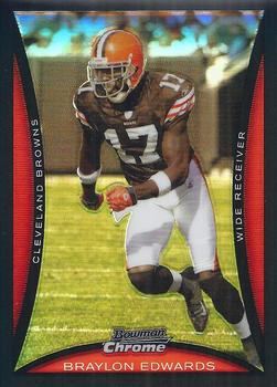 2008 Bowman Chrome - Refractors #BC174 Braylon Edwards Front