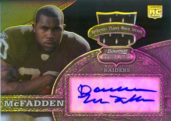 2008 Bowman Sterling - Black Refractors #151 Darren McFadden Front