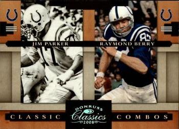 2008 Donruss Classics - Classic Combos Silver Holofoil #CC-7 Jim Parker / Raymond Berry Front