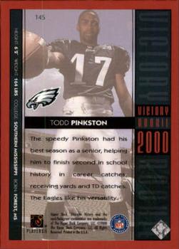 2000 Upper Deck Ultimate Victory #145 Todd Pinkston Back