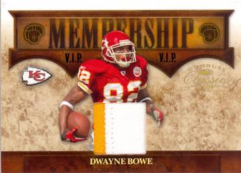 2008 Donruss Classics - Membership VIP Jerseys Prime #M-3 Dwayne Bowe Front