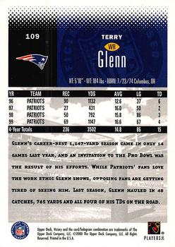 2000 Upper Deck Victory #109 Terry Glenn Back