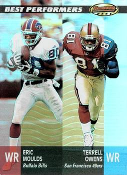 2001 Bowman's Best #100 Eric Moulds / Terrell Owens Front