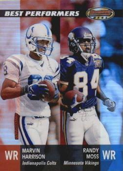 2001 Bowman's Best #96 Marvin Harrison / Randy Moss Front