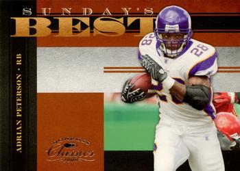 2008 Donruss Classics - Sunday's Best #SB-9 Adrian Peterson Front