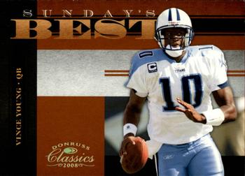 2008 Donruss Classics - Sunday's Best Gold #SB-29 Vince Young Front