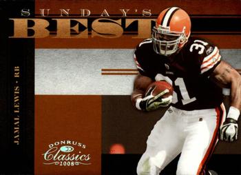 2008 Donruss Classics - Sunday's Best Silver Holofoil #SB-2 Jamal Lewis Front