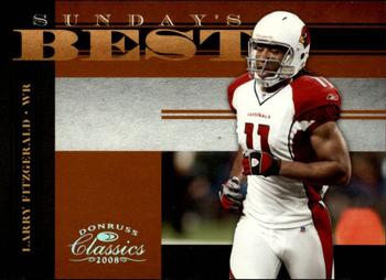 2008 Donruss Classics - Sunday's Best Silver Holofoil #SB-6 Larry Fitzgerald Front