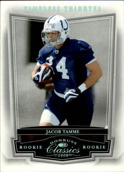 2008 Donruss Classics - Timeless Tributes Silver #239 Jacob Tamme Front