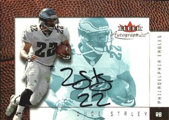 2001 Fleer Tradition - Autographics #NNO Duce Staley Front