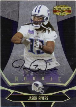 2008 Donruss Gridiron Gear - Autographs Gold Holofoil #139 Jason Rivers Front