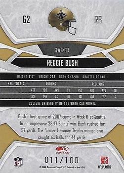 2008 Donruss Gridiron Gear - Gold Holofoil O's #62 Reggie Bush Back