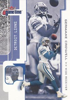 2001 Fleer Game Time #65 Germane Crowell Front