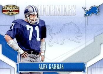 2008 Donruss Gridiron Gear - Performers Silver #P-1 Alex Karras Front