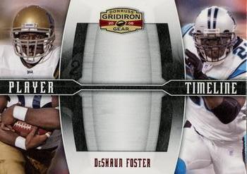 2008 Donruss Gridiron Gear - Player Timeline Red #PT-19 DeShaun Foster Front