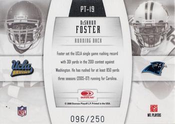 2008 Donruss Gridiron Gear - Player Timeline Silver #PT-19 DeShaun Foster Back