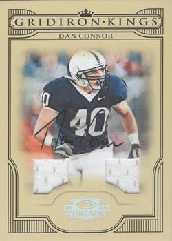 2008 Donruss Threads - College Gridiron Kings Material Autographs #CGK-10 Dan Connor Front