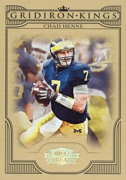 2008 Donruss Threads - College Gridiron Kings Silver #CGK-5 Chad Henne Front