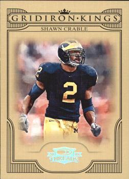 2008 Donruss Threads - College Gridiron Kings Silver #CGK-32 Shawn Crable Front
