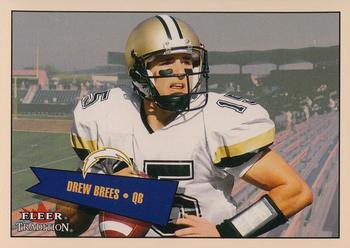 2001 Fleer Tradition #402 Drew Brees Front