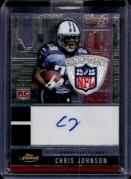 2008 Finest - Autograph Patches #116 Chris Johnson Front