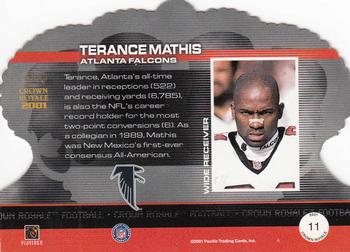 2001 Pacific Crown Royale #11 Terance Mathis Back