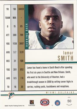 2001 Pacific Dynagon #50 Lamar Smith Back