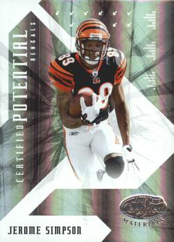2008 Leaf Certified Materials - Certified Potential Mirror #CP-24 Jerome Simpson Front