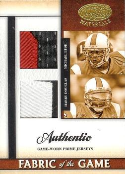 2008 Leaf Certified Materials - Fabric of the Game College Combos Prime #FOGCCB-3 Michael Bush / Harry Douglas Front